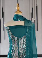 Moin Block Embroidered Chiffon Gota Work 2 Piece Unstitched Suit MBLK24ECG D-10